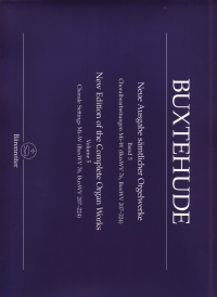 Buxtehude Organ Works Vol 5 (complete) Sheet Music Songbook