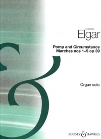 Elgar Pomp & Circumstance Marches 1-5 Organ Mcvic Sheet Music Songbook
