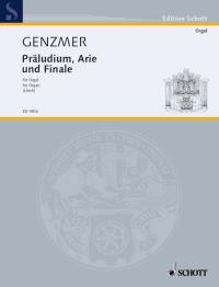 Genzmer Prelude Aria & Finale Organ Sheet Music Songbook