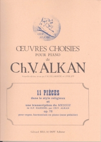 Alkan 11 Pieces In A Religious Style Organ Sheet Music Songbook