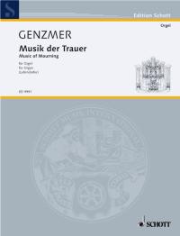 Genzmer Music Of Mourning Organ Sheet Music Songbook