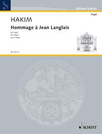 Hakim Hommage A Jean Langlais Organ Sheet Music Songbook