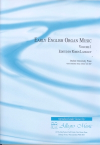 Early English Organ Music Vol 1 Langley (manuals) Sheet Music Songbook