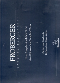 Froberger Keyboard & Organ Works I Libro Secondo Sheet Music Songbook