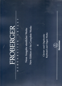 Froberger Keyboard & Organ Works Ii Libro Quarto Sheet Music Songbook