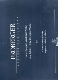Froberger Keyboard & Organ Works Iv.1 Partita Mov Sheet Music Songbook