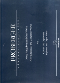 Froberger Keyboard & Organ Works Iv.2 Partita Mov Sheet Music Songbook