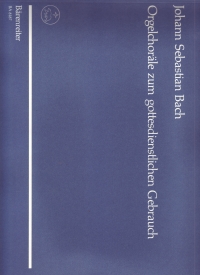 Bach Organ Chorales For Use In Church Service Org Sheet Music Songbook