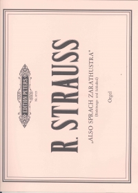 Strauss R Also Sprach Zarathustra Op30 Organ Sheet Music Songbook