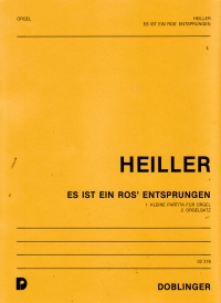 Heiller Es Ist Ein Ros Entsprungen Organ Sheet Music Songbook