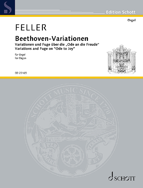 Feller Beethoven Variations Organ Sheet Music Songbook