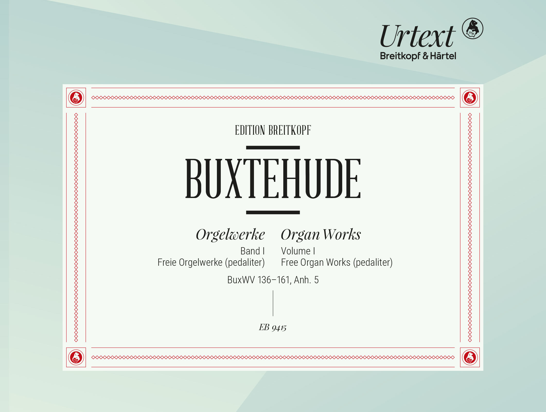 Buxtehude Organ Works Set Vol I/1 & I/2 Sheet Music Songbook