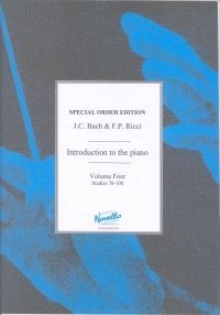 Bach Jc & Ricci Introduction To The Piano 4 Erdley Sheet Music Songbook