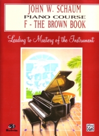 Schaum Piano Course F Brown Sheet Music Songbook