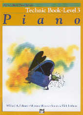 Alfred Basic Piano Technic Book Level 3 Sheet Music Songbook