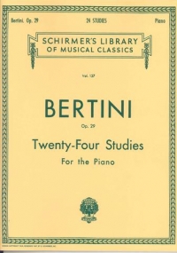 Bertini Studies (24) Op29 Piano Sheet Music Songbook