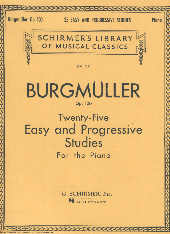 Burgmuller Studies Op100 (25 Easy & Progressive) Sheet Music Songbook