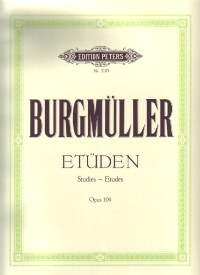 Burgmuller Studies Op109 Piano Sheet Music Songbook
