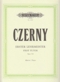 Czerny First Tutor Piano Op599 Ruthardt Sheet Music Songbook