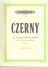 Czerny 125 Exercises Passage Playing Op261 Piano Sheet Music Songbook