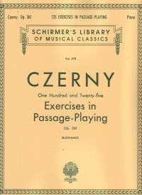 Czerny 125 Exercises Passage Playing Op261 Piano Sheet Music Songbook