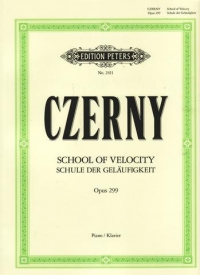 Czerny School Of Velocity Op299 Piano Sheet Music Songbook