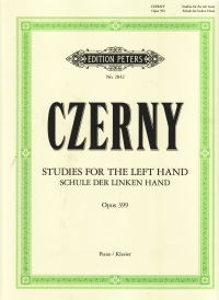 Czerny Studies For The Left Hand Op399 Piano Sheet Music Songbook