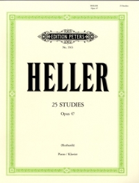 Heller Studies (25) Op47 Piano Sheet Music Songbook