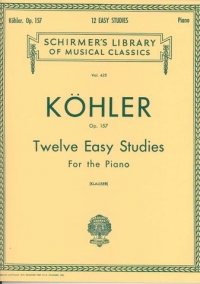 Kohler Studies (12 Easy) Op157 Piano Sheet Music Songbook