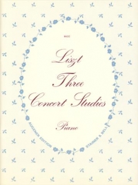 Liszt Concert Studies (3) Piano Sheet Music Songbook