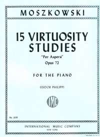 Moszkowski Virtuosity Studies (15) Ad Aspera Op72 Sheet Music Songbook