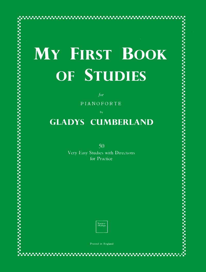 Cumberland My First Book Of Studies Piano Sheet Music Songbook