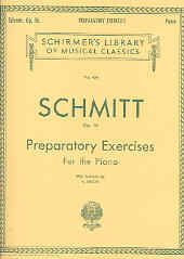 Schmitt Preparatory Exercises Op16 Piano Sheet Music Songbook