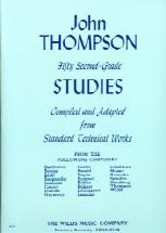 Thompson Second Grade Studies (50) Piano Sheet Music Songbook