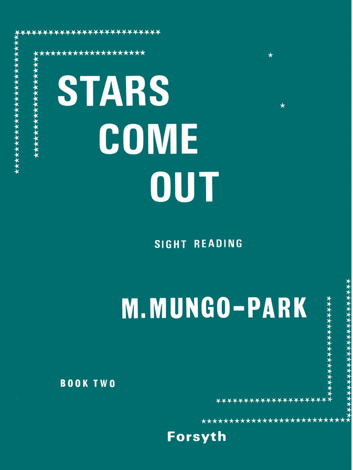 Mungo-park Stars Come Out Book 2 Piano Sheet Music Songbook