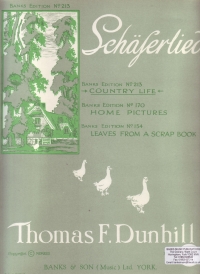 Country Life Dunhill Piano Sheet Music Songbook