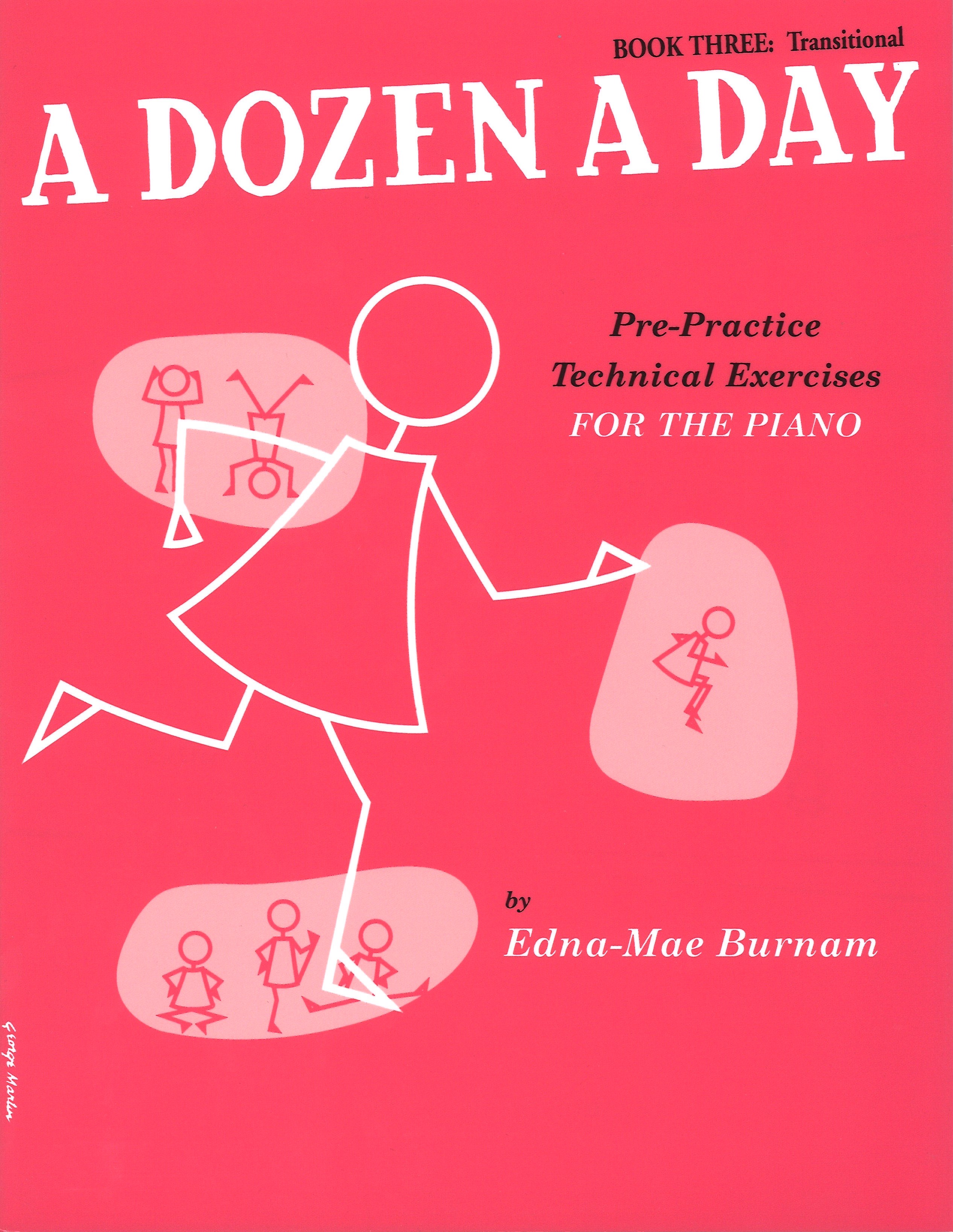 Dozen A Day Book 3 Transitional Burnam Piano Sheet Music Songbook