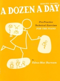 Dozen A Day Book 5 Intermediate Burnam Piano Sheet Music Songbook
