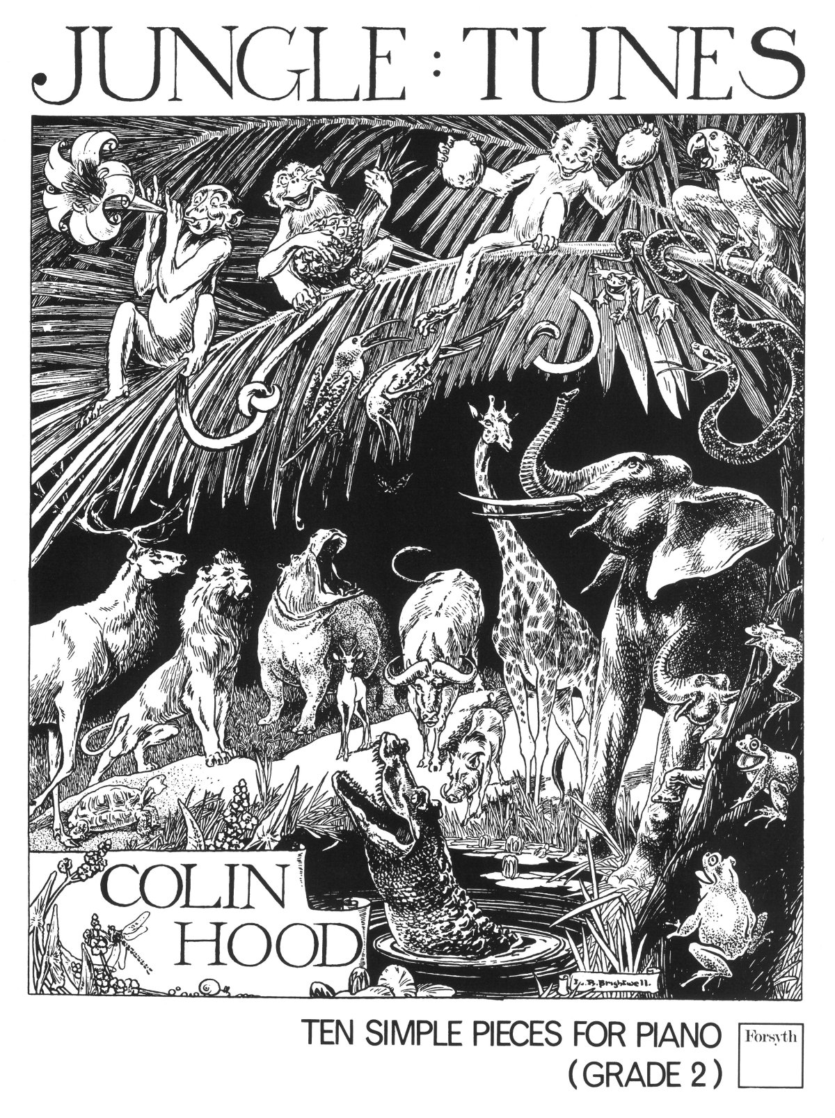 Jungle Tunes Hood (grade 2) 10 Tunes Piano Sheet Music Songbook