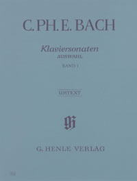 Bach Cpe Piano Sonatas Book 1 Selected Sheet Music Songbook