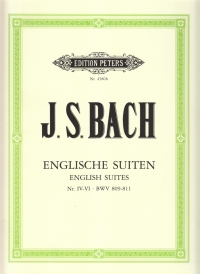 Bach English Suites Book 2 Piano Sheet Music Songbook