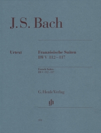 Bach French Suites Bwv 812-817 With Fingering Sheet Music Songbook