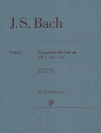 Bach French Suites Bwv 812-817 With Fingering Sheet Music Songbook