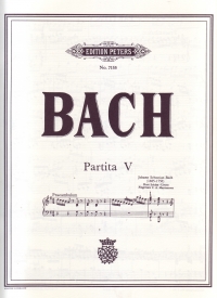 Bach Partita No 5 G Major Bwv829 Piano Sheet Music Songbook