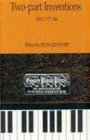 Bach Inventions (2-part) Bwv772-786 Jones Epp33 Sheet Music Songbook