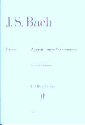 Bach Inventions (2-part) Piano With Fingering Sheet Music Songbook