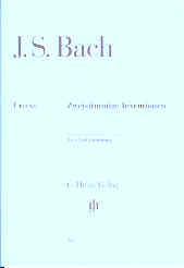 Bach Inventions (2-part) Piano With Fingering Sheet Music Songbook