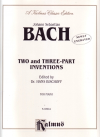 Bach Inventions (2 & 3-part) Bischoff Piano Sheet Music Songbook