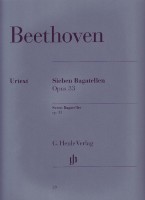Beethoven Bagatelles (7) Op33 Piano Sheet Music Songbook