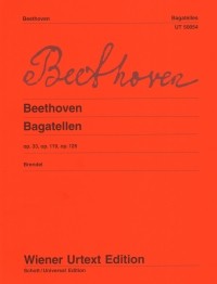 Beethoven Bagatelles Op 33,119,126 Piano Sheet Music Songbook
